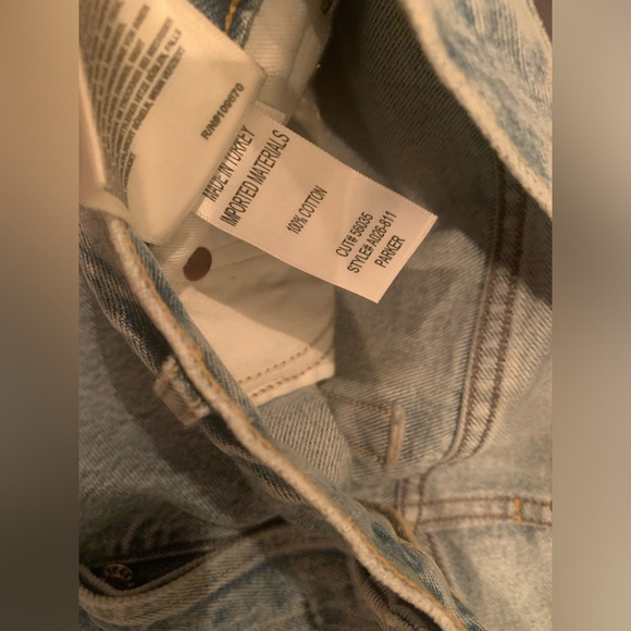 AGOLDE PARKER Vintage Cut Off Denim Shorts - Swapmeet - Size 29 - New! - Picture 6 of 9